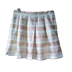 Metallic pleated skirt 